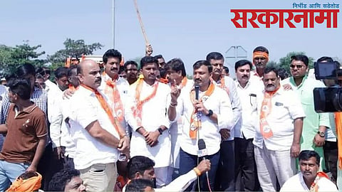 MLA Kailas Patil's hunger strike supported by mp omraje Nimbalkar