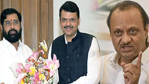 Ajit Pawar Eknath Shinde-Devendra Fadnavis