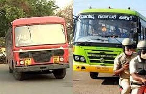 Maharashtra Karnataka ST bus