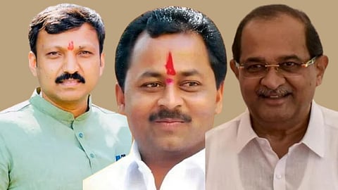 Om Rajenimbalkar,Rajendra Raut, Radhakrishna Vikhe Patil