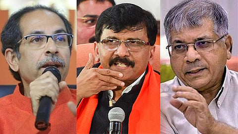 Thackeray Ambedkar Alliance : Uddhav Thackeray : prakash Ambedkar : Sanjay Raut