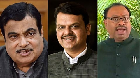 Devendra Fadnavis, Nitin Gadkari, Chandrashekhar Bawankule