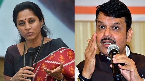 Supriya Sule, Devendra Fadnavis