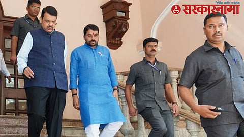Ravikant Tupkar with Devendra Fadanvis