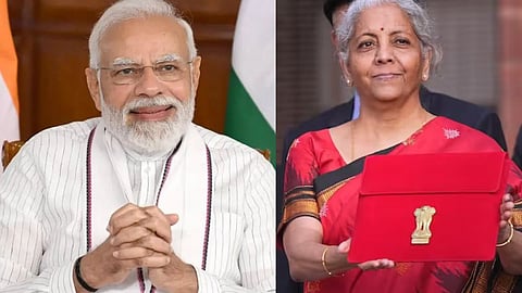 Narendra Modi and Nirmala Sitharaman