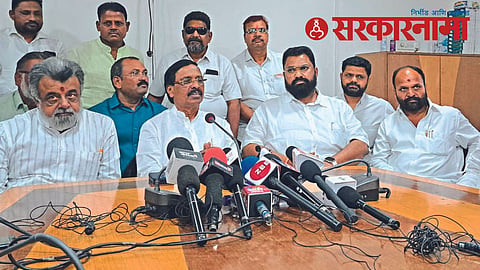 Vinayak Raut with Shivsena leaders