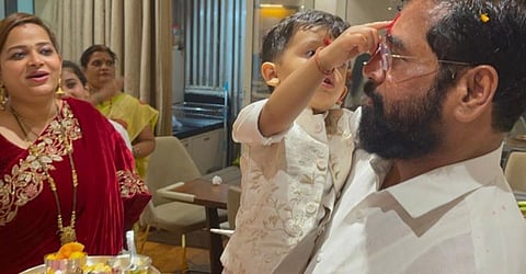 CM Eknath Shinde Holi Celebrtion