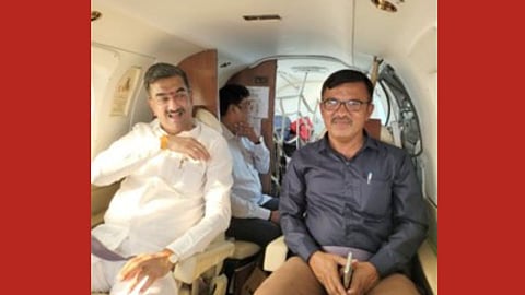 Shambhuraj Desai with Manoj Mohite