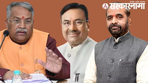 Chandrakant Khaire, Sudhir Mungantiwar and Hansaraj Ahir