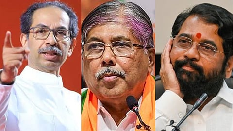 Chandrakant Patil : Uddhav Thackeray : Eknath Shinde