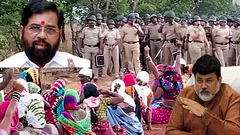 Eknath Shinde, Uday Samant, Barsu Protestor