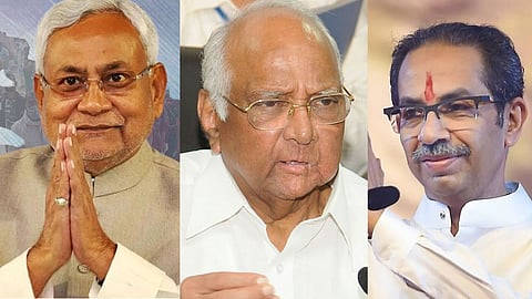 Nitish Kumar, Uddhav Thackeray and Sharad Pawar