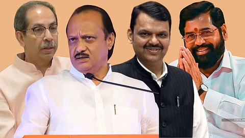Uddhav Thackeray-Ajit Pawar - Devendra Fadnavis-Eknath Shinde