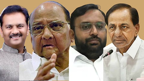 Abhijeet Patil-Sharad Pawar-Bhagirath Bhalke-KCR