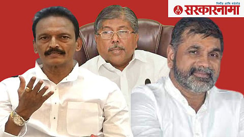 Bhai Jagtap, Chandrakant Patil and Sachin Ahir