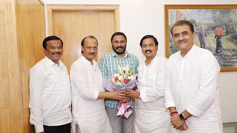 Devendra Bhuyar and Ajit Pawar