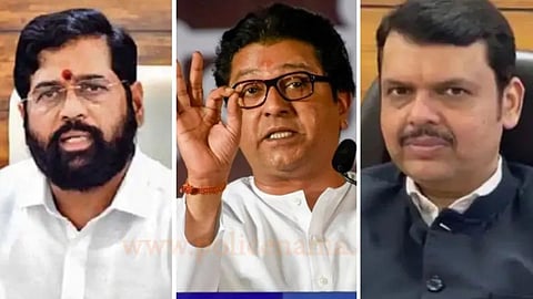 Raj Thackeray - Devendra Fadnavis - Eknath shinde
