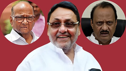 Nawab Mailk, Sharad Pawar, Ajit Pawar