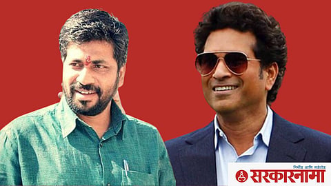 Bacchu Kadu and Sachin Tendulkar