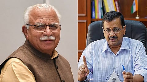 Kejriwal-Khattar Dispute :
