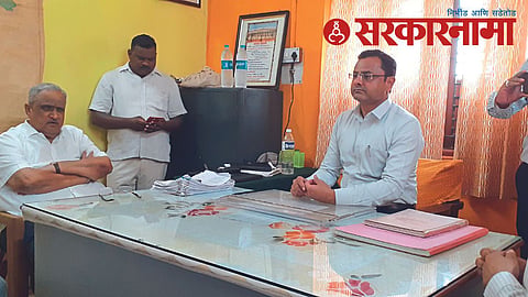 Amrishbhai Patel at land survey office