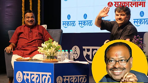Nitin Gadkari, Prashant Damle and Chandrashekhar Bawankule