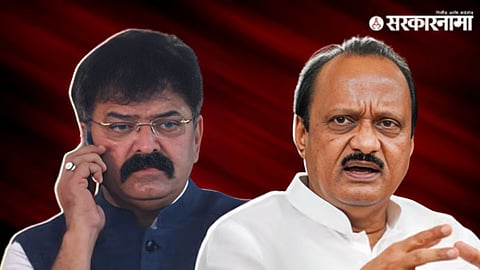 Jitendra Awhad and Ajit Pawar