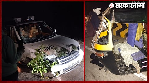 Accident To MLA Narendra Bhondekar.