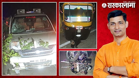Accident To MLA Narendra Bhondekar.