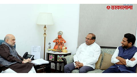 Radhakrishna Vikhe and Amit Shah