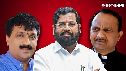 Raju Parve, Eknath Shinde and Krupal Tumane