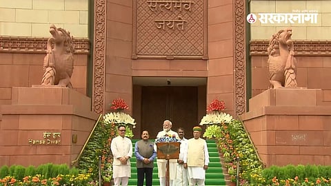PM Narendra Modi in New Parliament