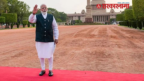 Narendra Modi in Rashtrapati Bhawan
