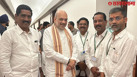 Bajrang Sonawane, Nilesh Lanke meet Amit Shah