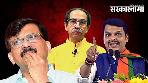 Sanjay Raut, Uddhav Thackeray, Devendra Fadnavis