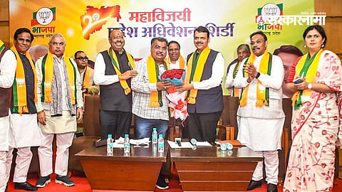 Ravindra Chavan with CM Devendra Fadnavis
