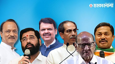 Ajit pawar, eknath Shinde, devevndra fadnavis, uddhav thackeray, sharad pawar, Nana patole