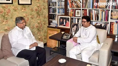 Chandrakant Patil And Raj Thackeray