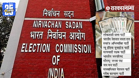 Ten small political parties in Gujarat reportedly received massive donations worth ₹4300 crores, raising questions about funding transparency.