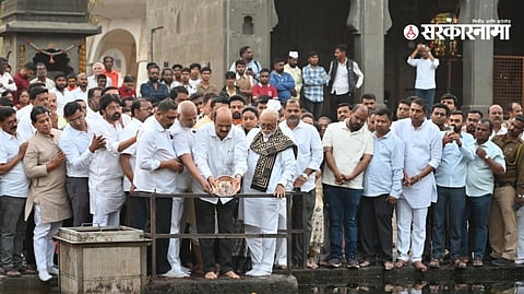Ajit Pawar asthi visarjan :