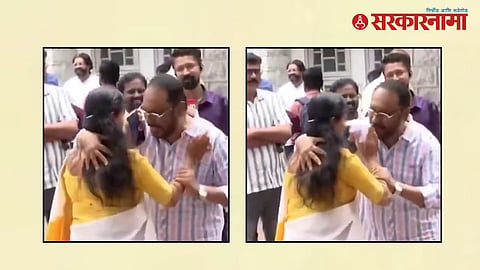 Bindu Krishna hug attempt