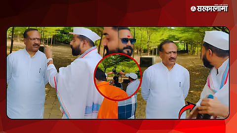 Ink Attack on Sharad Pawar NCP Spokesperson Vikas Lawande
