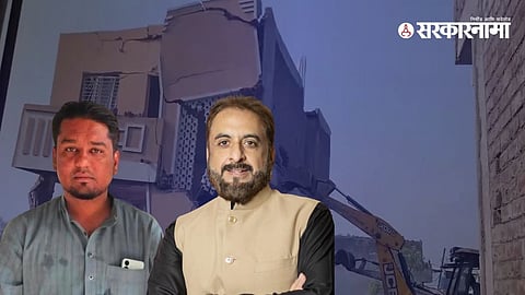 MIM corporator Matin Patel’s alleged illegal house demolished by Chhatrapati Sambhajinagar Municipal Corporation amid political and legal controversy.