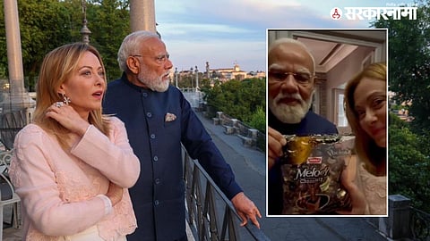 PM Modi Meloni trending news