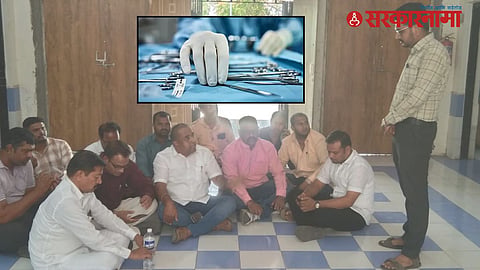 NCP workers and social activists protest Over Postmortem Money Demand