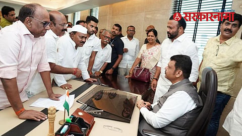 Political equations shift in Pandharpur-Mangalwedha as Bhagirath Bhalkhe joins Shiv Sena while Babanrao Awtade’s BJP entry discussions gain momentum.
