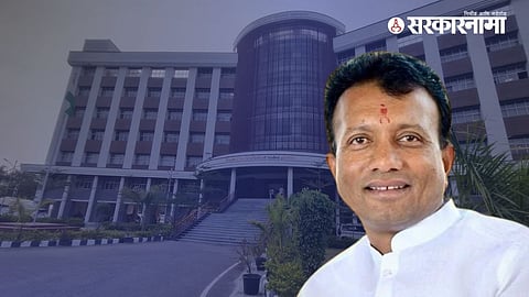 Dattatray Panasare addresses the media during the controversy over his alleged withdrawal from the Ahmednagar Legislative Council election.