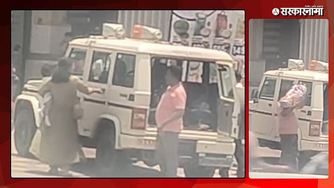 Government Vehicle Used for Grocery Shopping in Shahada