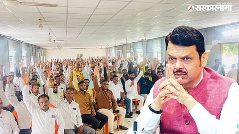 Police stop and detain Nashik Ring Road affected farmers as they travel to Mumbai to meet Chief Minister Devendra Fadnavis over land acquisition concerns.