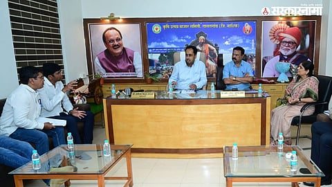 Nashik Collector Ayush Prasad Visits Lasalgaon Onion Market